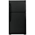 GE ENERGY STAR 21.9 Cu. Ft. Top-Freezer Refrigerator, Ada, Black