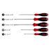 Wiha 5 Piece Softfinish Slotted And Phillips Screwdriver Set