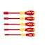 Wiha 5 Piece Insulated Softfinish Nut Driver Set - Inch