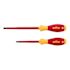 Wiha 2 Piece Insulated Softfinish Slotted And Phillips Screwdriver Set