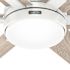 Hunter Fan 52" Georgetown Hunter Fanexpress Ceiling Fan With Led, Fresh White