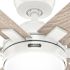 Hunter Fan 52" Georgetown Hunter Fanexpress Ceiling Fan With Led, Fresh White