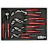 Wiha 5 Piece Classic Grip V-Jaw Tongue And Groove Pliers Tray Set