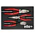 Wiha 3 Piece Classic Grip Plier And Cutters Tray Set