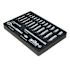Wiha 27 Piece 1/4" Drive Professional Standard And Deep Socket Tray Set - Metric