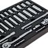 Wiha 27 Piece 1/4" Drive Professional Standard And Deep Socket Tray Set - Metric