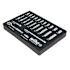 Wiha 25 Piece 1/4" Drive Professional Standard And Deep Socket Tray Set - SAE
