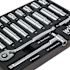 Wiha 25 Piece 1/4" Drive Professional Standard And Deep Socket Tray Set - SAE