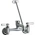 Chicago Faucets Wall-Mounted Manual Faucet With 8" Centers