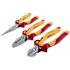 Wiha 3 Piece Insulated Industrial Pliers-Cutters Set
