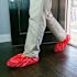 Shubee Red Slip-Resistant Waterproof Shoe Cover Package Of 40