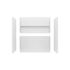 Swan Nextile 6030 Direct-To-Stud Four-Piece Alcove Tub Wall Kit In White