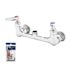T&S Brass And Bronze Double Pantry Base Faucet Wall Mount 8" Centers Less Nozzle