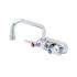 T&S Brass And Bronze Wrkbrd Faucet Wll Mnt 4" Center 6" Swing Nzzle Levr Handles