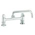 T&S Brass And Bronze Faucet, 8" Centers, Deck Mount, 12" Swing Nozzle