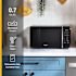 Whirlpool 0.7 cu. ft. Countertop Microwave With Steam Clean, Black