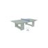 Ledge Lounger Table Tennis-Sage Green Table-Sky Blue Net-White Paddle-Sky Blue