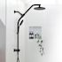 Niagara Conservation Shower Rail Kit W/ 8" Rain 6-Spray Handheld Showerhead