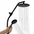 Niagara Conservation Shower Rail Kit W/ 8" Rain 6-Spray Handheld Showerhead