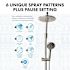 Niagara Conservation Shower Rail Kit 6-Spray High Pressure Handheld Showerhead