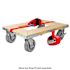 Snap-Loc Wood Dolly Kit With 6" Polyurethane Casters