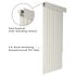 Champion 3.5 In. X 78 In. X 84 In. Standard Vertical Blind, Alabaster