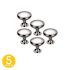 Seasons 1.25 In. Diameter Round Polished Chrome Cabinet Knobs (5-Pack)