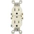 Leviton 15 Amp 125 V Duplex Outlet/Receptacle, White (10-Pack) 5320-WMP