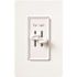 Lutron Skylark Combination Fan and Light Control, 3-Speed, 1.5 Amp Fan/300W Incandescent, Single-Pole, White (S2-LFSQH-WH)