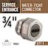 Halex 3/4 in. Service Entrance (SE) Water-Tight Uf Connector