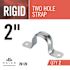 Halex 2 in. Standard Fitting Rigid 2-Hole Conduit Straps (2-Pack)