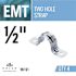 Halex 1/2 in. Standard Fitting 2-Hole Electrical Metallic Tube (EMT) Straps (4-Pack)