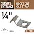Halex 1/4 in. Service Entrance (SE) 1-Hole Ground Cable Straps (50-Pack)