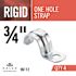 Halex 3/4 in. Rigid 1-Hole Conduit Straps (4-Pack)