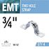 Halex 3/4 in. Standard Fitting Electrical Metallic Tube (EMT) 2-Hole Straps (4-Pack)