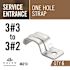 Halex 3#3 to 3#2 Service Entrance (SE) Non-Metallic Cable 1-Hole Cable Straps (6-Pack)