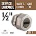 Halex 1/2 in. Service Entrance (SE) Water tight Conduit Connector