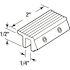 Prime-Line 1/4 in. x 2 in. Diecast Construction White-Painted Sliding Door and Window Lock with Allen Drive Fasteners
