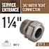 Halex 1-1/4 in. Service Entrance (SE) Water-Tight Connector