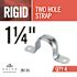 Halex 1-1/4 in. Rigid 2-Hole Conduit Straps (4-Pack)