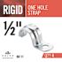 Halex 1/2 in. Rigid 1-Hole Strap (4-Pack)