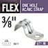 Halex 3/8 in. Flexible Metal Conduit (FMC) 1-Hole Conduit Straps (10-Pack)