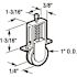 Prime-Line 1 in. Nylon Spring-Loaded Rollers for Sliding Screen Doors Columbia (2-Pack)