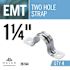 Halex 1-1/4 in. Standard Fitting Electrical Metallic Tube (EMT) 2-Hole Strap (4-Pack)