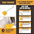 True Temper 18 in. Ergonomic Mountain Mover Metal Handle Plastic Snow Shovel