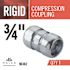 Halex 3/4 in. Rigid Compression Coupling (2-Pack)