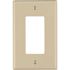 Leviton 1-Gang Ivory Decora/Rocker Nylon Midway/Midsize Wall Plate (1-Pack) PJ26-I