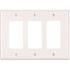 Leviton 3-Gang White Decora/Rocker Nylon Midway/Midsize Wall Plate (1-Pack) PJ263-W