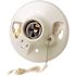 Leviton Glazed Porcelain Lamp Holder with Pull Chain and Outlet 9726-C
