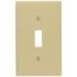 Leviton 1-Gang Ivory Toggle Plastic Standard Wall Plate (10-Pack) 86001-IMP